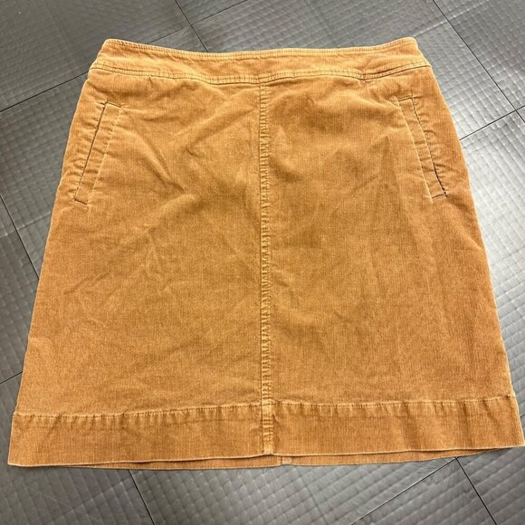 TALBOTS WOMENS MEDIUM CORDORUY TAN SKIRT SIZE 10P - Picture 1 of 6